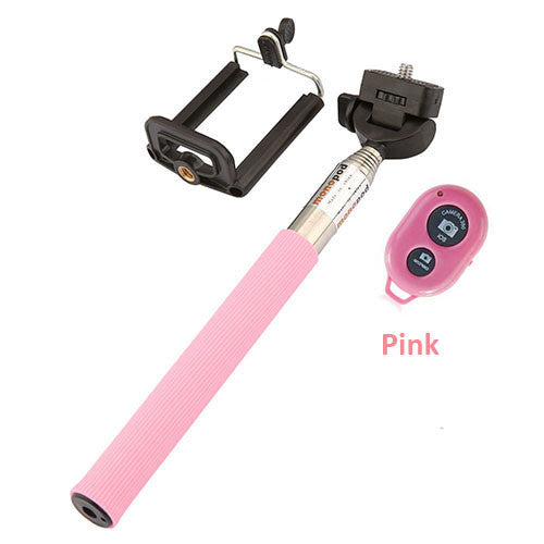 Selfie Stick With Bluetooth Remote